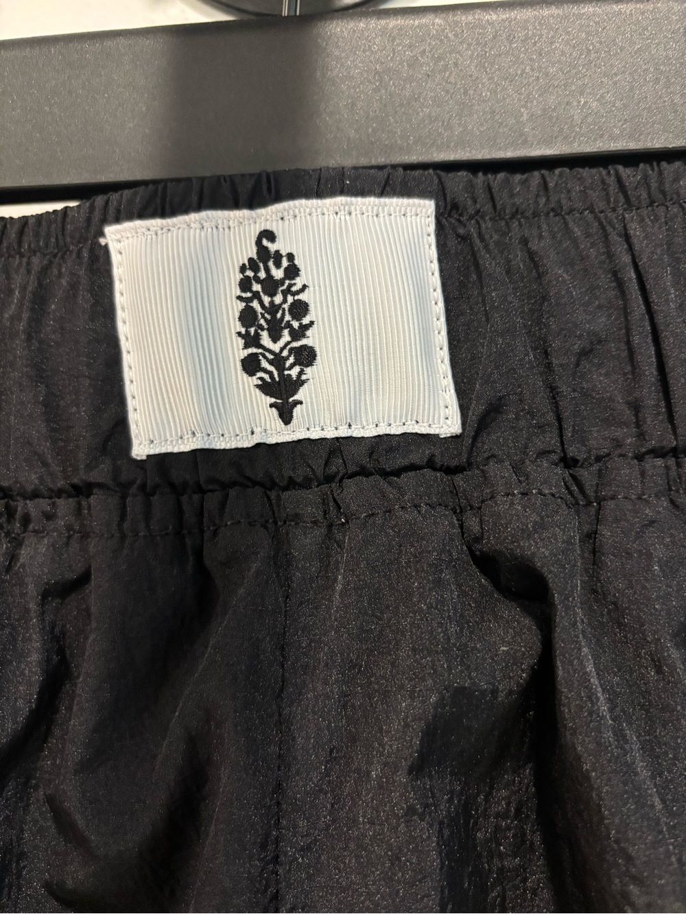 Free People Black Contrast-Trim Athletic Shorts - Picture 3 of 4